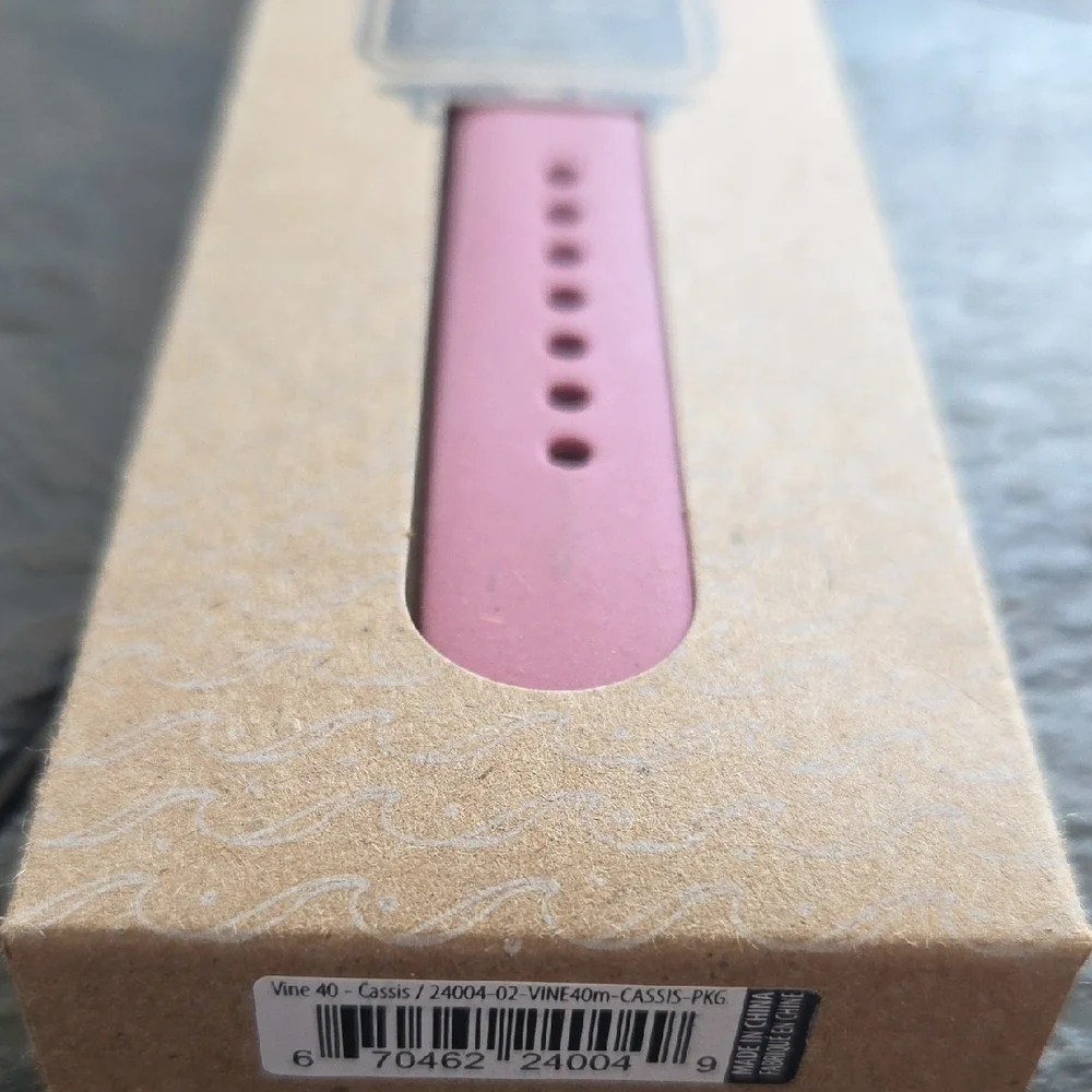 Pela Vine 40mm Pink Apple Watch Strap - Compostable